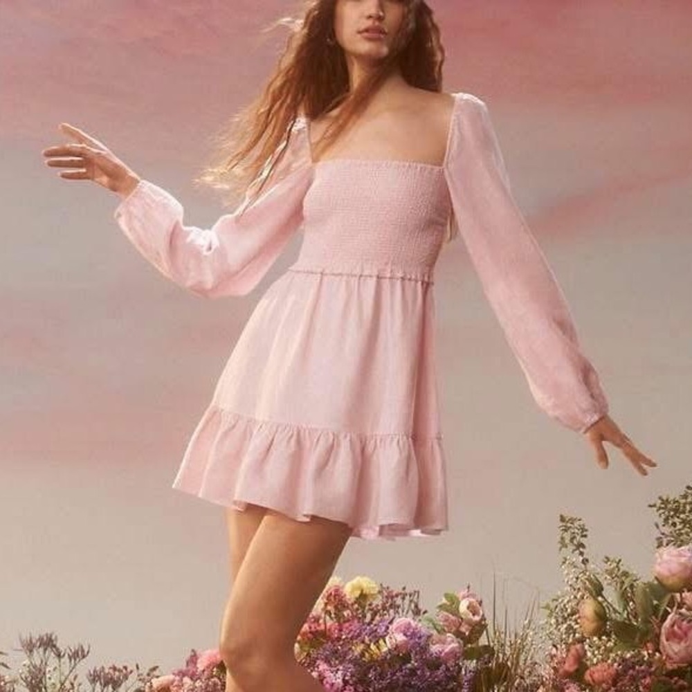 Aritzia Wilfred Linen Tempest Dress